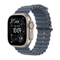 Умные часы Apple Watch Ultra 3 GPS + Cellular 49 мм Titanium Case with Band Ocean (O/S) (натуральный титан/синий)