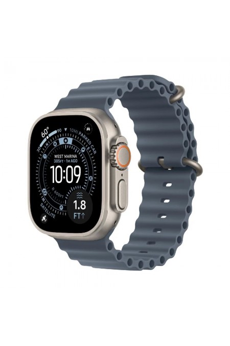 Умные часы Apple Watch Ultra 3 GPS 49 мм Titanium Case with Band Ocean (O/S) (натуральный титан/синий) 