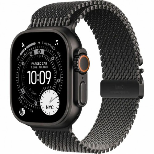 Умные часы Apple Watch Ultra 3 GPS + Cellular 49 мм Titanium Case with Milanese Loop (M) (MF1Q) (черный/черный) 2