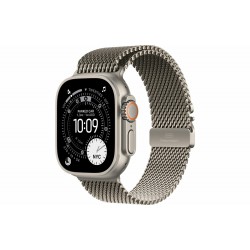 Умные часы Apple Watch Ultra 3 GPS + Cellular 49 мм Titanium Case with Milanese Loop (M) (натуральный титан/натуральный титан)