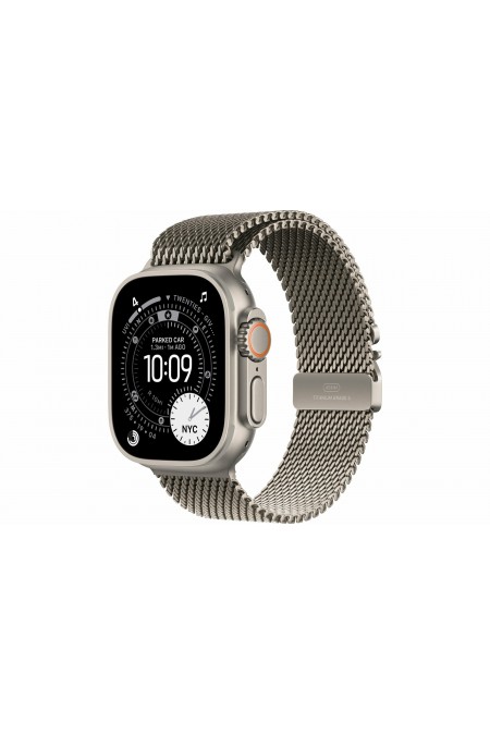 Умные часы Apple Watch Ultra 3 GPS 49 мм Titanium Case with Milanese Loop (M) (натуральный титан/натуральный титан) 