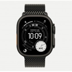 Умные часы Apple Watch Ultra 3 GPS 49 мм Titanium Case with Milanese Loop (S) (черный/черный)