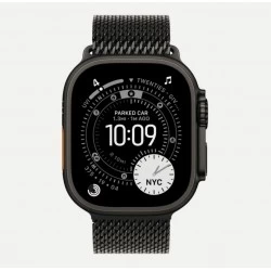 Умные часы Apple Watch Ultra 3 GPS + Cellular 49 мм Titanium Case with Milanese Loop (S) (MF1N4) (черный/черный)
