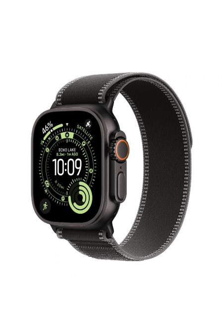 Умные часы Apple Watch Ultra 3 GPS 49 мм Titanium Case with Trail Loop (M/L) (черный/черный) 