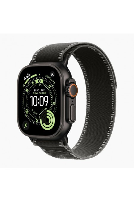 Умные часы Apple Watch Ultra 3 GPS 49 мм Titanium Case with Trail Loop (M/L) (черный/угольно-черный) 