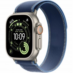 Умные часы Apple Watch Ultra 3 GPS 49 мм Titanium Case with Trail Loop (M/L) (натуральный титан/синий)