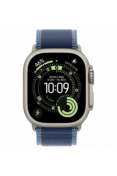 Умные часы Apple Watch Ultra 3 GPS 49 мм Titanium Case with Trail Loop (M/L) (натуральный титан/синий) 1