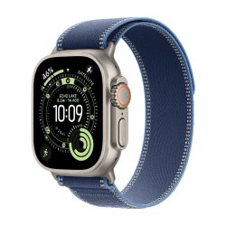 Умные часы Apple Watch Ultra 3 GPS 49 мм Titanium Case with Trail Loop (S/M) (натуральный титан/синий)