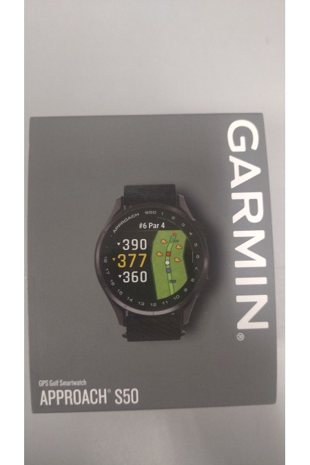 Умные часы Garmin Approach S50 50 мм Slate Aluminum Bezel with Black ComfortFit Nylon Band (010-03010-00) (черный/черный) 6