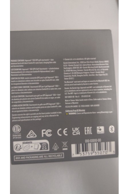 Умные часы Garmin Approach S50 50 мм Slate Aluminum Bezel with Black ComfortFit Nylon Band (010-03010-00) (черный/черный) 7