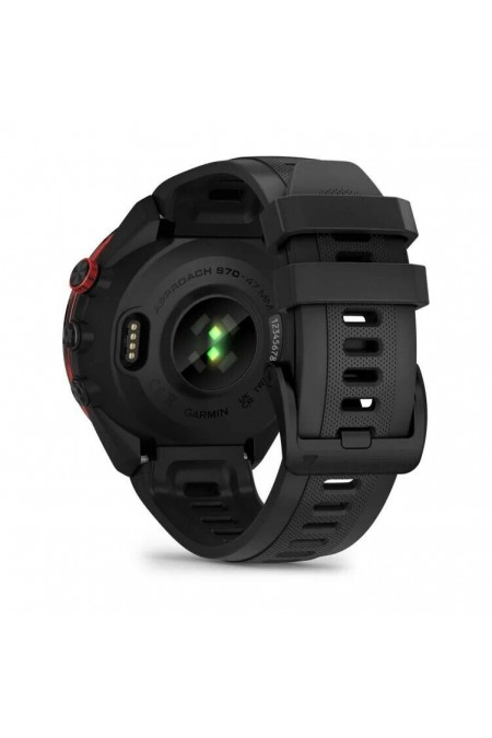 Умные часы Garmin Approach S70 47mm Black/Red Ceramic Bezel with Black Silicone Band (010-02746-12) (черный/красный) 1
