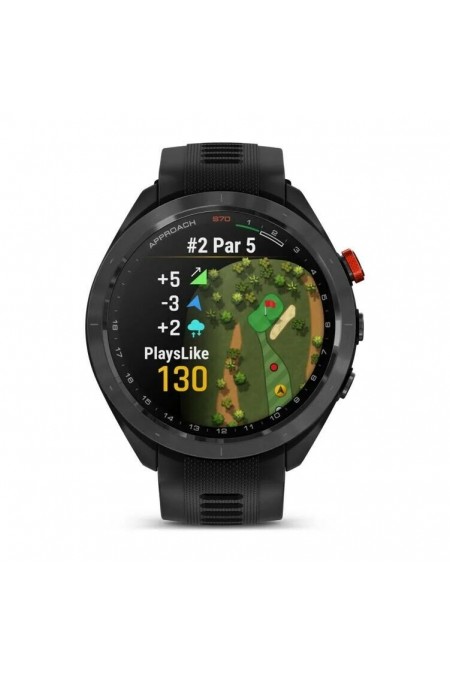Умные часы Garmin Approach S70 47mm Black/Red Ceramic Bezel with Black Silicone Band (010-02746-12) (черный/красный) 4