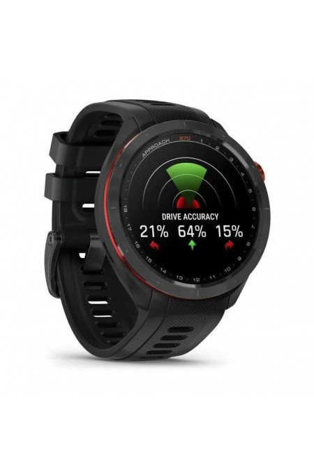 Умные часы Garmin Approach S70 47mm Black/Red Ceramic Bezel with Black Silicone Band (010-02746-12) (черный/красный) 5