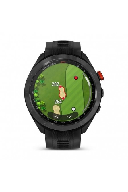 Умные часы Garmin Approach S70 47mm Black/Red Ceramic Bezel with Black Silicone Band (010-02746-12) (черный/красный) 6