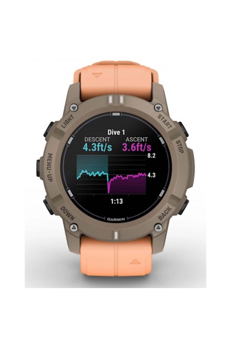 Умные часы Garmin Descent G2 Paloma with Shell Pink Band (010-02986-01) (розовая ракушка) 3