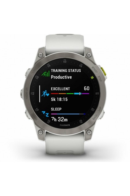 Умные часы Garmin EPIX Gen 2 33 мм Sapphire (010-02582-21) (титановый белый) 