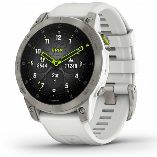 Умные часы Garmin EPIX Gen 2 33 мм Sapphire (010-02582-21) (титановый белый) 4