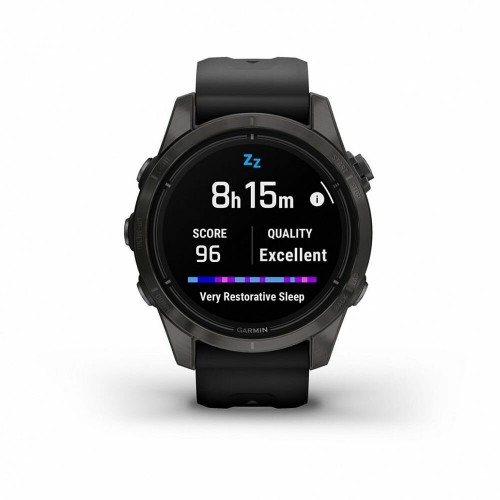 Умные часы Garmin EPIX Pro Gen 2 42 мм Sapphire Carbon Titanium with Silicone Band (010-02802-15) (серый/черный) 1