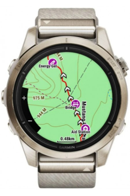 Умные часы Garmin EPIX Pro Gen 2 42 мм Sapphire Edition Soft Gold with Silicone Band (010-02802-20) (золотой/бежевый) 