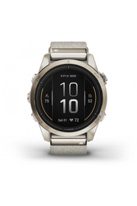 Умные часы Garmin EPIX Pro Gen 2 42 мм Sapphire Edition Soft Gold with Silicone Band (010-02802-20) (золотой/бежевый) 1