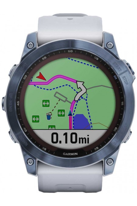 Умные часы Garmin Fenix 7X (010-02541-15) (синий/белый) 6