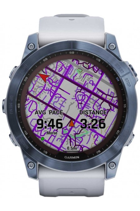 Умные часы Garmin Fenix 7X (010-02541-15) (синий/белый) 7