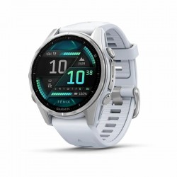 Умные часы Garmin Fenix 8 43 мм (010-02903-00) (серебристый/белый камень)