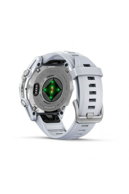 Умные часы Garmin Fenix 8 43 мм Amoled Silver with Whitestone Silicone (010-02903-06) (серебристый/белый) 3