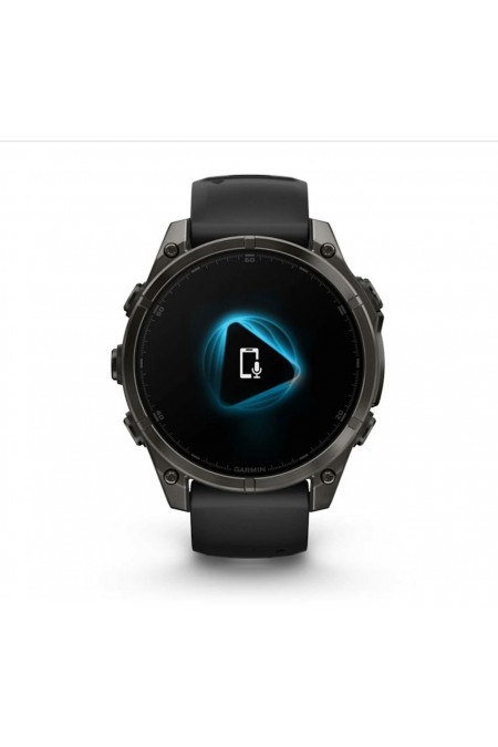 Умные часы Garmin Fenix 8 47 мм Amoled Sapphire Carbon Gray DLC Titanium with Black Silicone (010-02904-29) (карбоновый серый/черный) 3