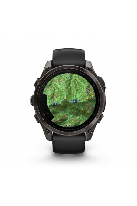 Умные часы Garmin Fenix 8 47 мм Amoled Sapphire Carbon Gray DLC Titanium with Black Silicone (010-02904-29) (карбоновый серый/черный) 5