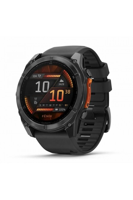Умные часы Garmin Fenix 8 47 мм Amoled Slate Gray with Black Silicone (010-02904-09) (серый/черный) 