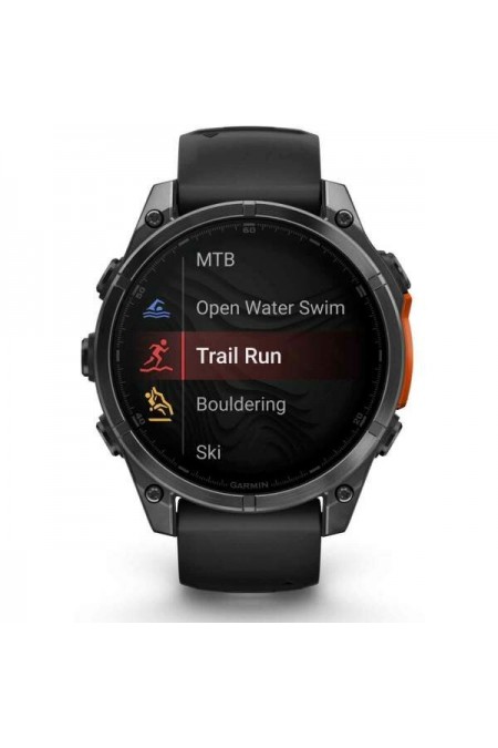 Умные часы Garmin Fenix 8 47 мм Amoled Slate Gray with Black Silicone (010-02904-09) (серый/черный) 1