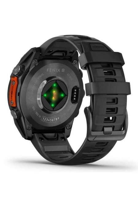 Умные часы Garmin Fenix 8 47 мм Amoled Slate Gray with Black Silicone (010-02904-09) (серый/черный) 4