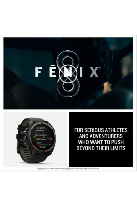 Умные часы Garmin Fenix 8 Solar 51 мм (010-02907-11) (черный/черный) 8