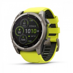 Умные часы Garmin Fenix 8 Solar 51 мм (010-02907-21) (серебристый/желтый)
