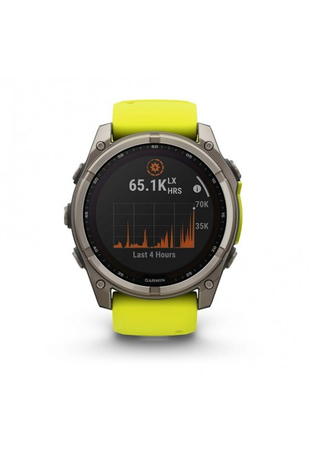 Умные часы Garmin Fenix 8 Solar 51 мм (010-02907-21) (серебристый/желтый) 1