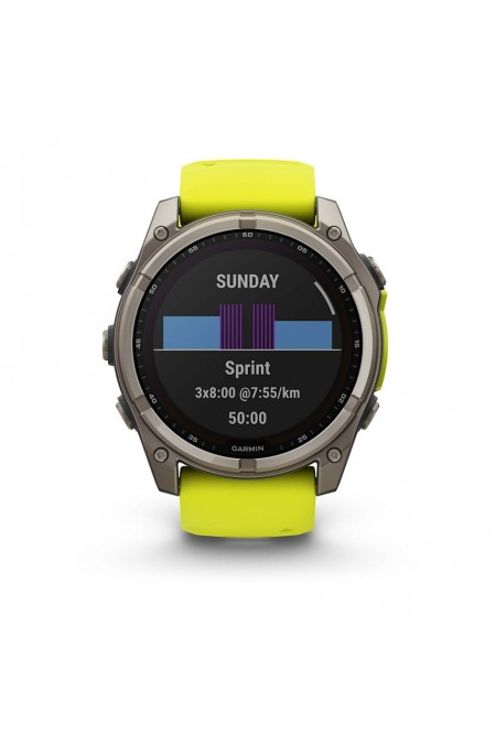 Умные часы Garmin Fenix 8 Solar 51 мм (010-02907-21) (серебристый/желтый) 3