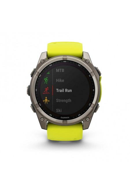 Умные часы Garmin Fenix 8 Solar 51 мм (010-02907-21) (серебристый/желтый) 6