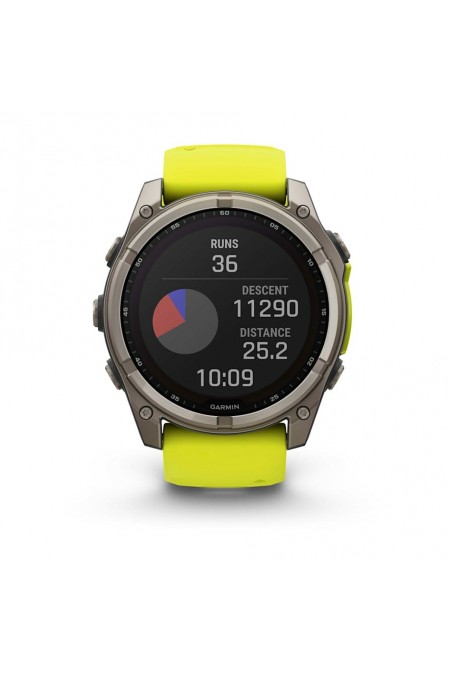 Умные часы Garmin Fenix 8 Solar 51 мм (010-02907-21) (серебристый/желтый) 7