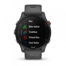 Умные часы Garmin Forerunner 255 45.6 мм (010-02641-10) (черный/темно-серый)