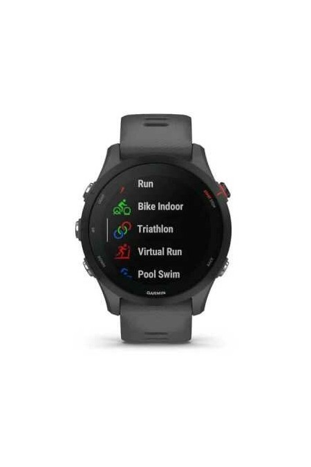 Умные часы Garmin Forerunner 255 45.6 мм (010-02641-10) (черный/темно-серый) 