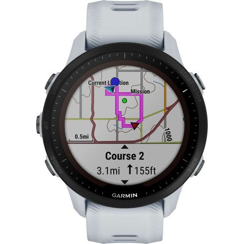 Умные часы Garmin Forerunner 955 33 мм (010-02638-31) (черный/белый) 2