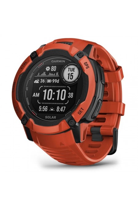 Умные часы Garmin Instinct 2X 50 мм Solar (010-02805-01) (огненно-красный) 