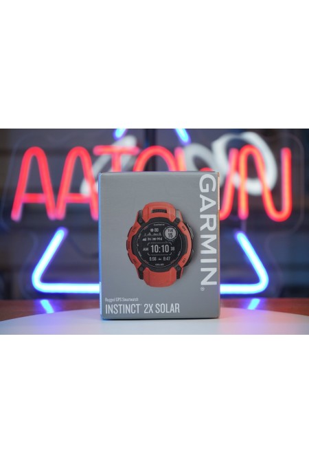 Умные часы Garmin Instinct 2X 50 мм Solar (010-02805-01) (огненно-красный) 1
