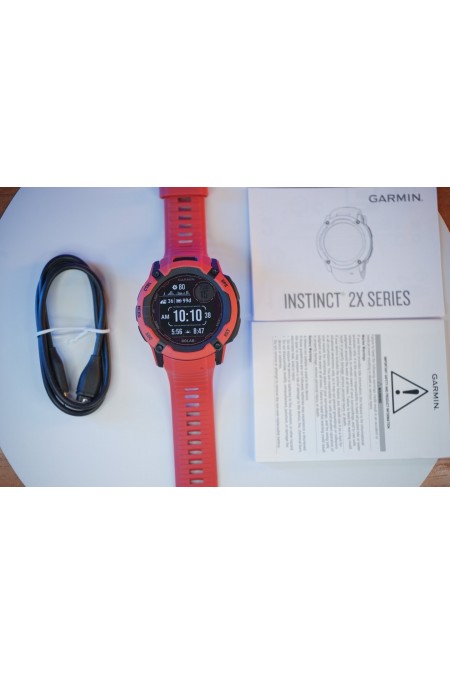 Умные часы Garmin Instinct 2X 50 мм Solar (010-02805-01) (огненно-красный) 7