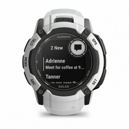 Умные часы Garmin Instinct 2X Solar 50 мм (010-02805-04) (белый/черный) 4