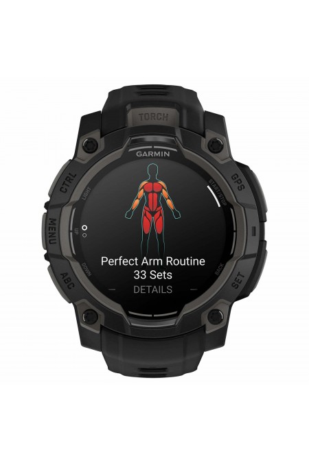 Умные часы Garmin Instinct 3 45 мм Solar Amoled Black with Black Silicone (010-02936-40) (черный) 5