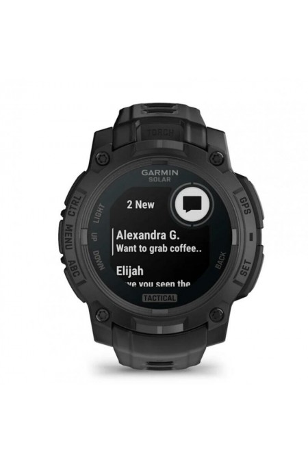 Умные часы Garmin Instinct 3 45 мм Solar Tactical Edition Black with Black Band (010-02934-50) (черный/черный) 1