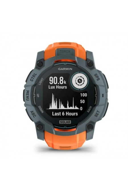 Умные часы Garmin Instinct 3 50 мм Solar Solstice with Solstice Silicone (010-02935-01) (серый/оранжевый) 