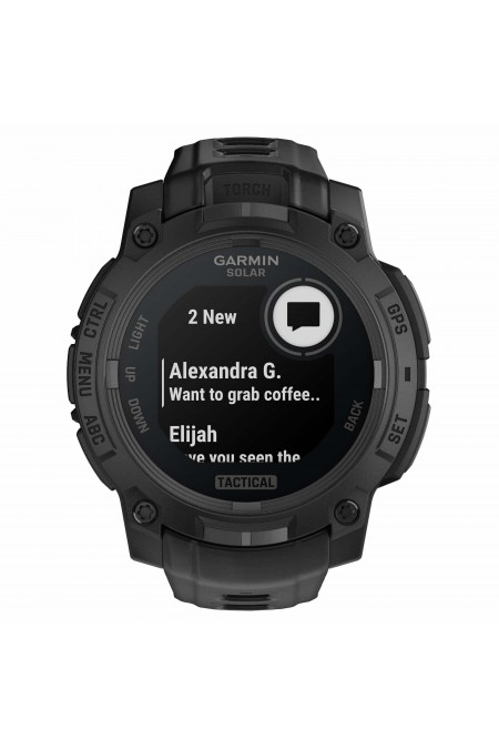 Умные часы Garmin Instinct 3 50 мм Tactical Solar Black with Black Silicone (010-02935-50/010-02935-90) (черный/черный) 2